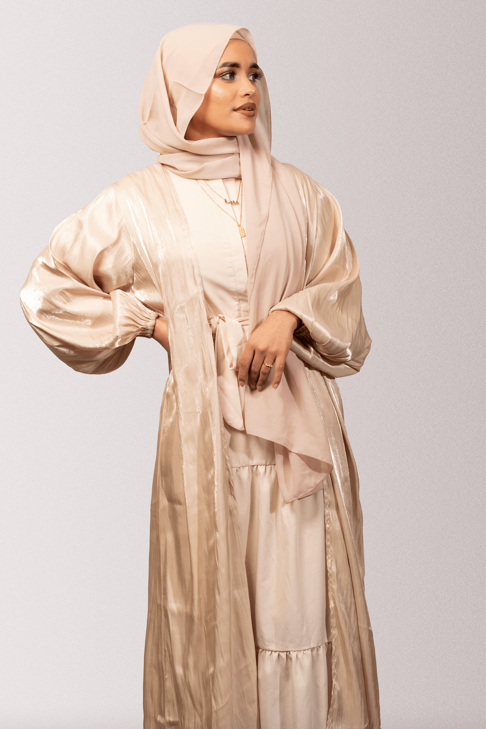 Beautiful Satin Silk Abaya